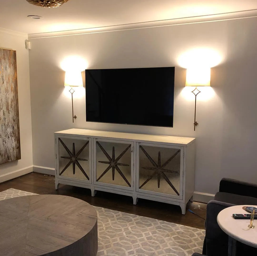 TV mounting and media console installation